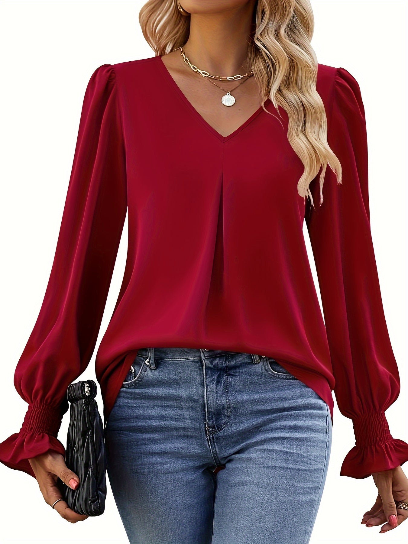 Casual Blouse Women – Elegant Top for Work and Play