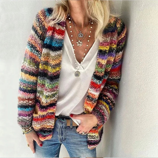 Knitted Cardigan Women – Cozy Knit Sweater for Casual Wear