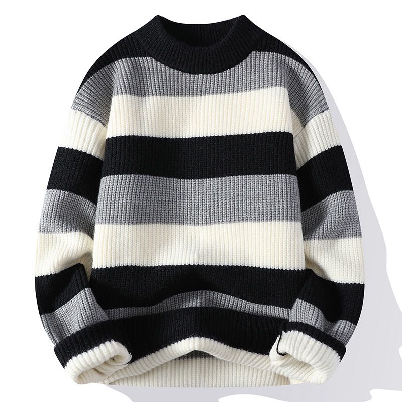 Striped Knit Sweater Women – Cozy Lightweight Pullover for Casual Wear