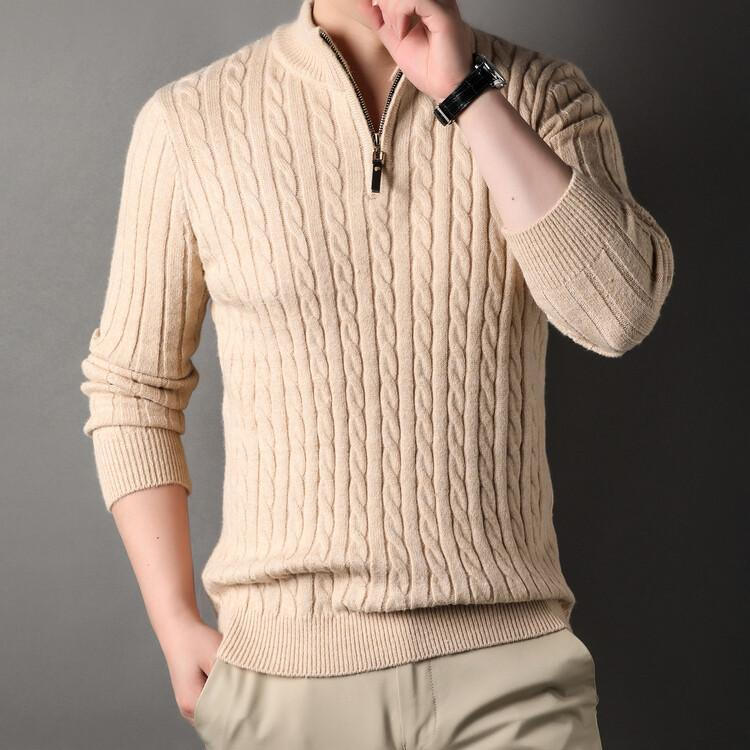 Half-Zip Sweater Men – Stylish Pullover for Modern Casual Wear