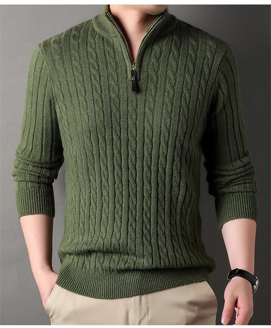 Half-Zip Sweater Men – Stylish Pullover for Modern Casual Wear