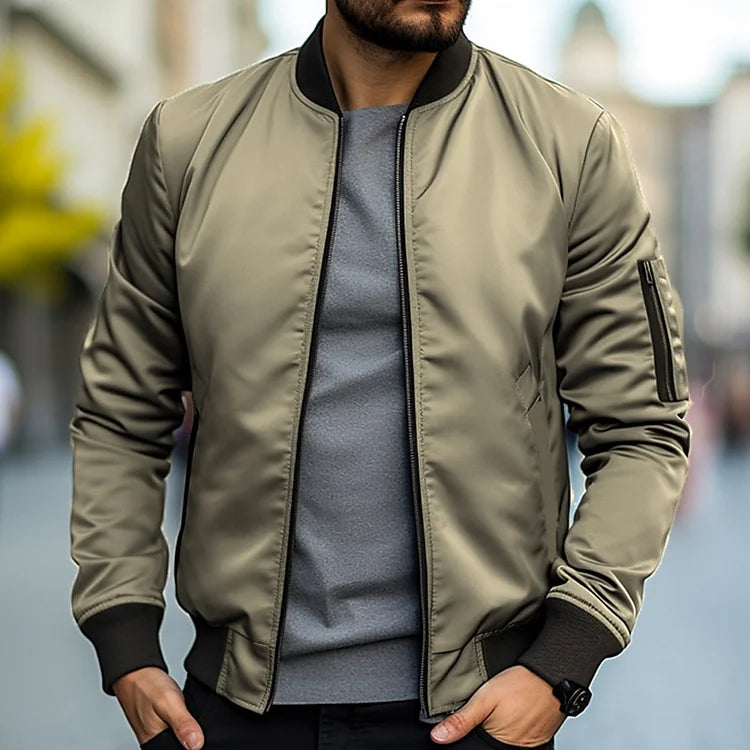 Men's Bomber Jacket – Stylish Lightweight Outerwear for Casual Wear