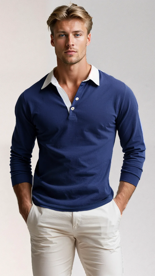 Polo Sweater for Men – Stylish Knitwear in Soft Fabric