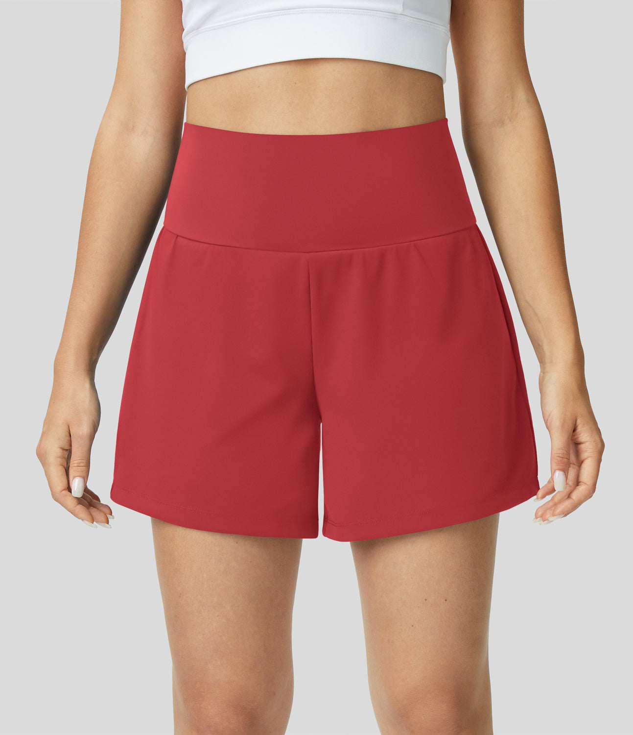 Yoga Shorts Women – High Waist 2-in-1 with Pockets