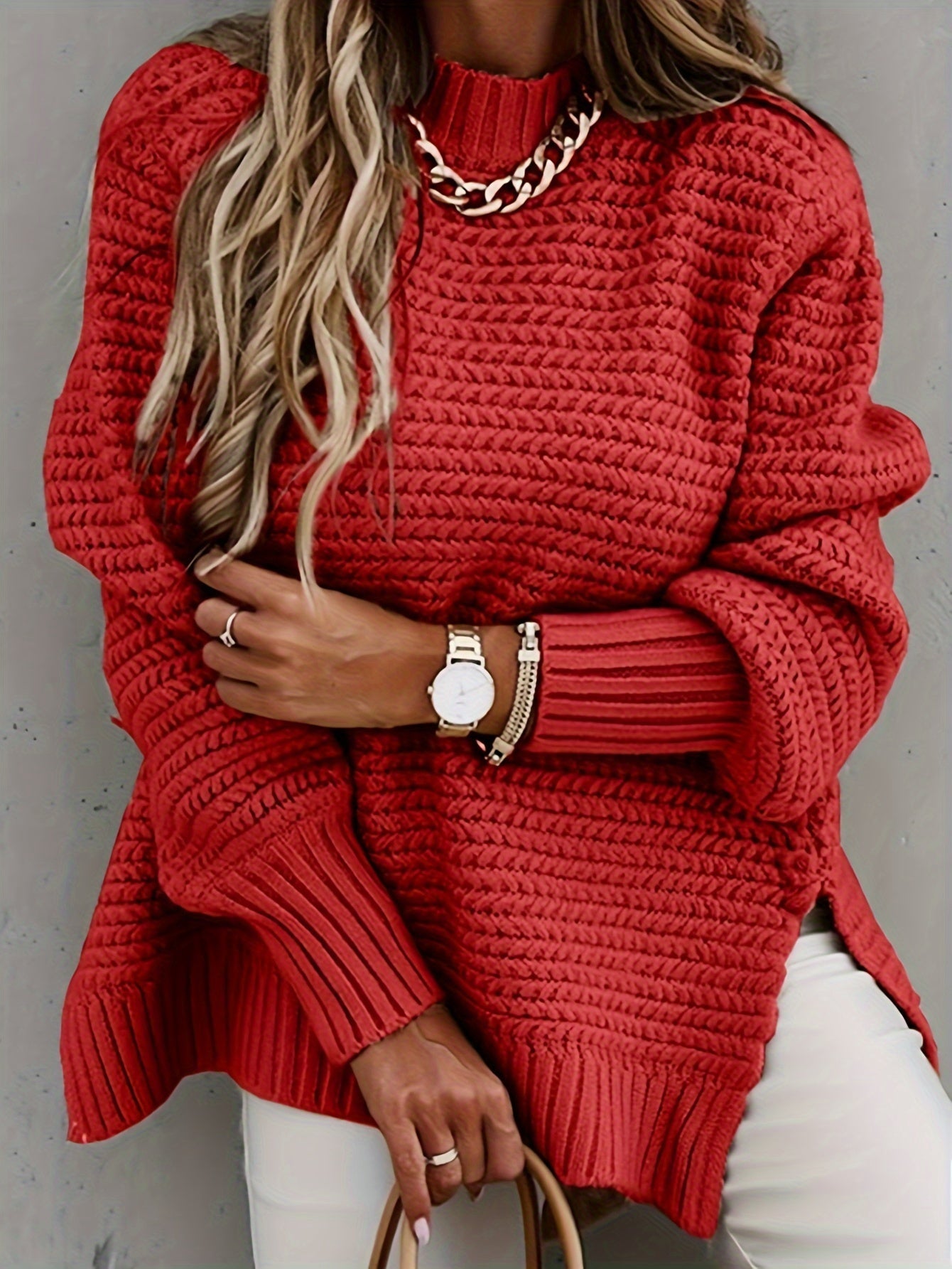 Chunky Knit Sweater Women – Cozy Couture Knitwear for Fall