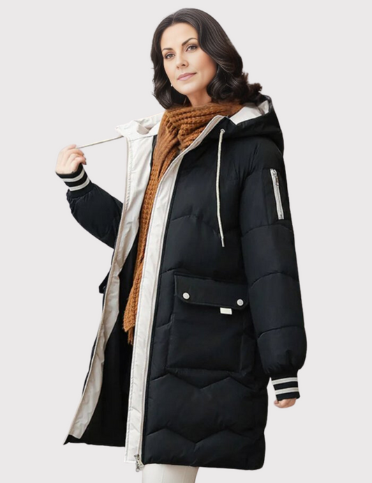 Long Puffer Jacket Women – Warm Stylish Winter Coat with Hood