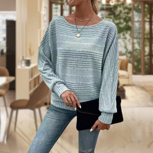 Women's Structured Sweater – Cozy Knit Pullover for Casual Wear