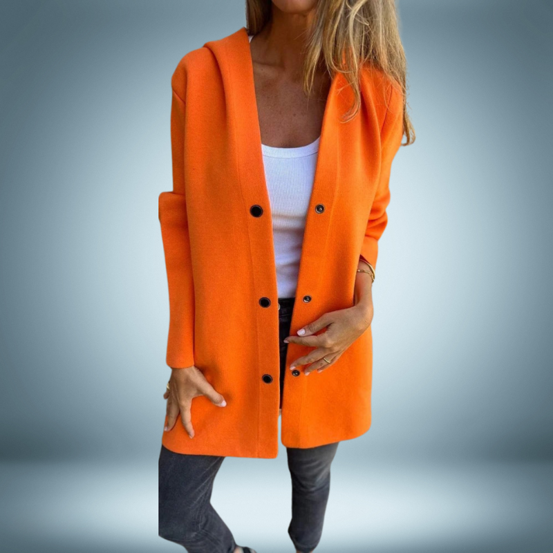 Trench Coat with Hood – Elegant Waterproof Outerwear for Women