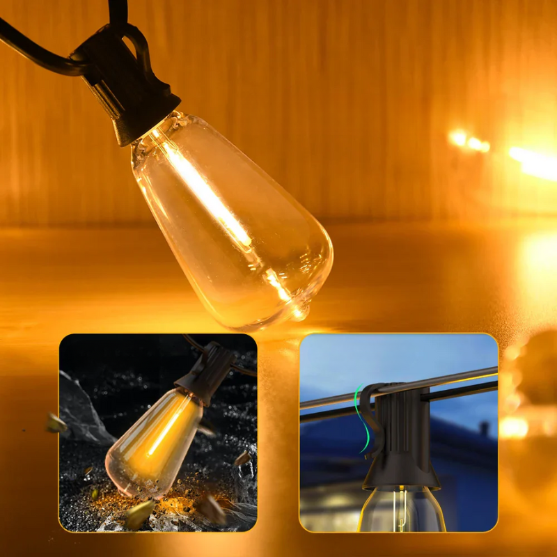Waterproof LED Fairy Lights – 33ft String Lights for Indoor Outdoor Decor