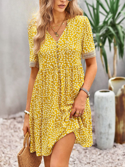 Elegant Maxi Dress for Women – Chic Summer Dress with Sleeves and Flowy Design