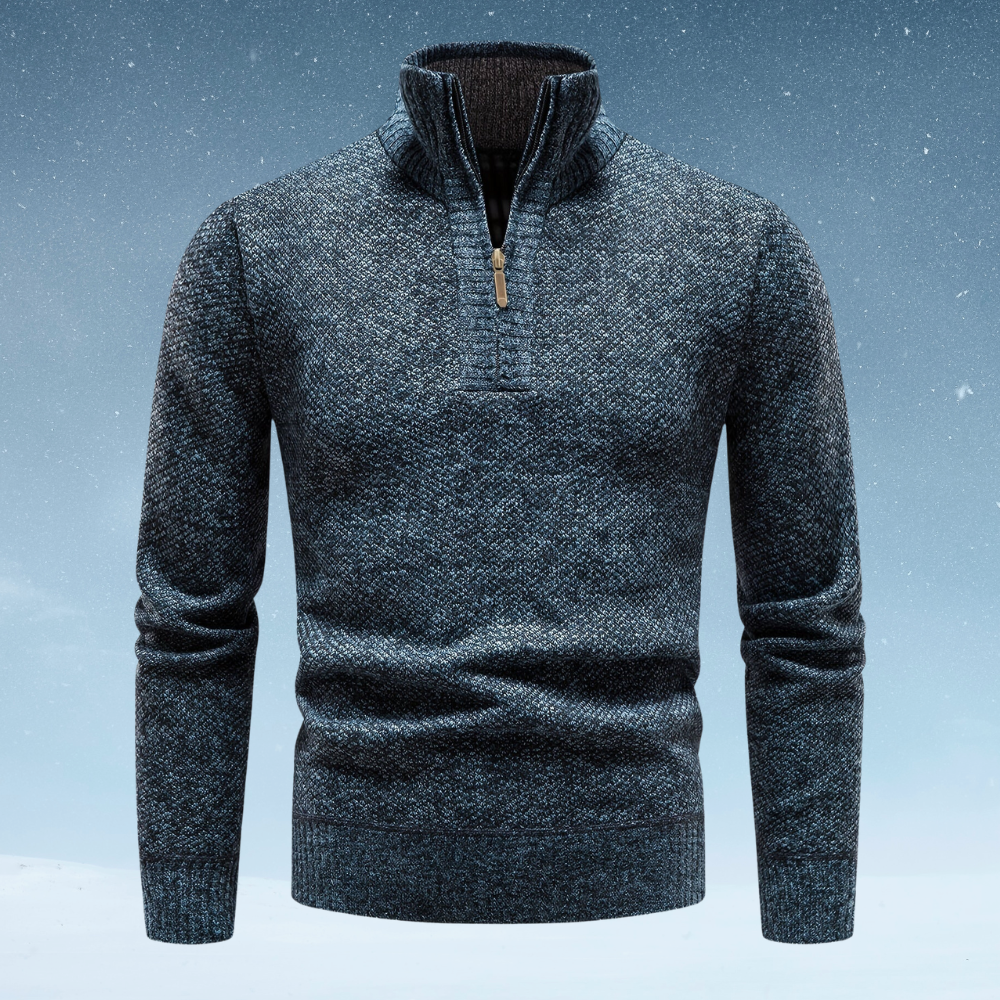 Thermal Pullover Men – Warm Casual Half Zip Sweater