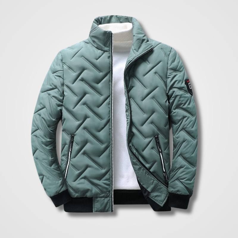 Quilted Jacket for Men – Stylish Warm Outerwear with Pockets