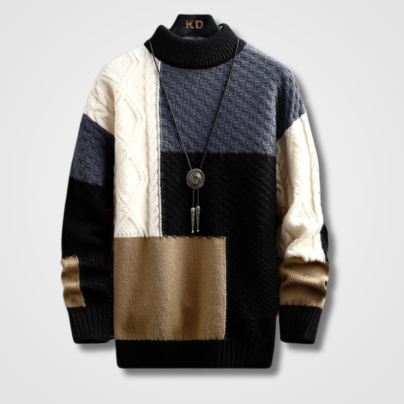 Men's Knitted Sweater – Cozy Pullover for Casual Wear