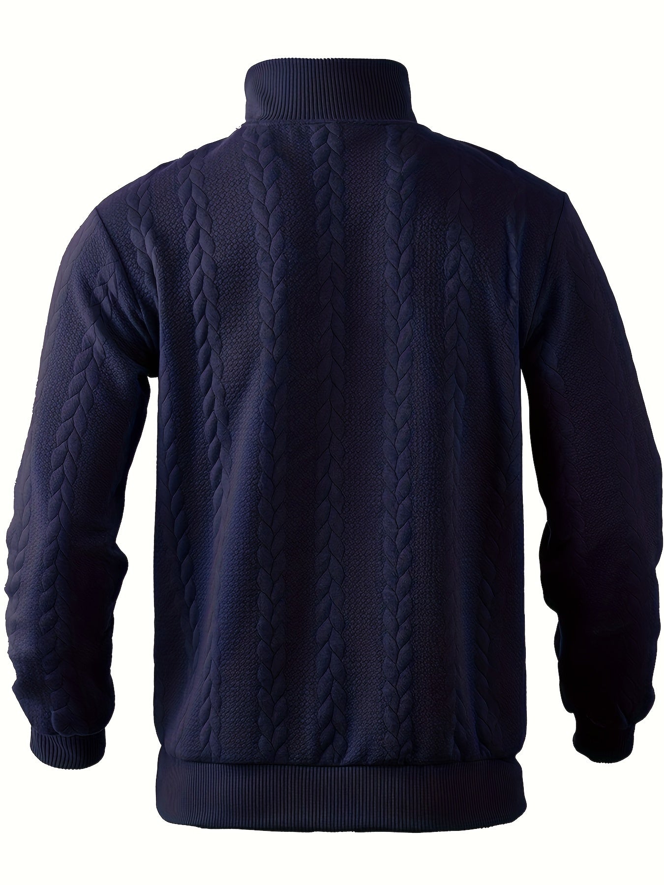 Men's Vintage Sweater – Zippered Knit Pullover for Casual Style