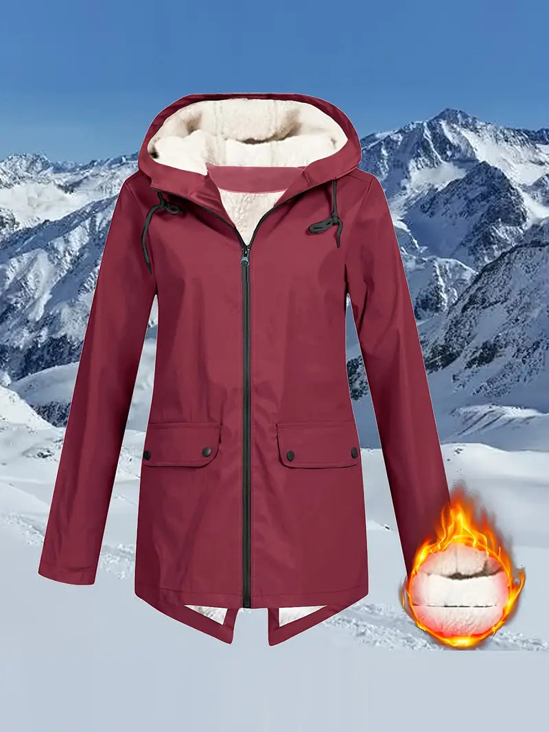 Windproof Women's Jacket – Lightweight Waterproof Outdoor Coat