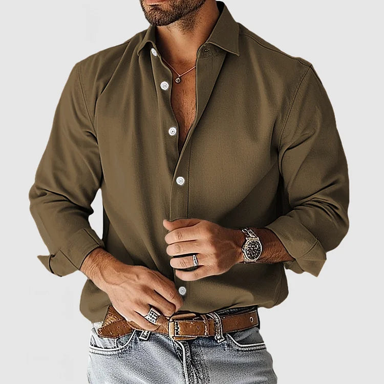 Men's Casual Shirt – Stylish Cotton Button-Up for Everyday Wear