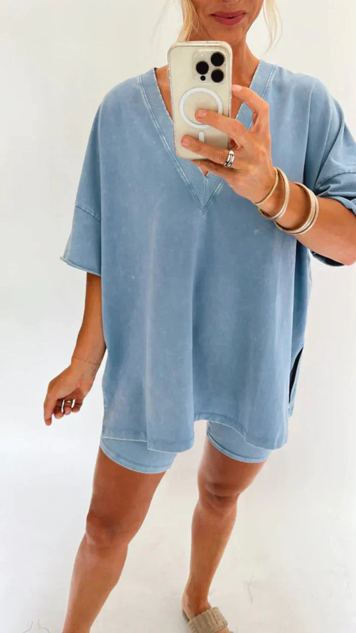 Summer Oversized Set – Stylish Loose-Fit Outfit for Women