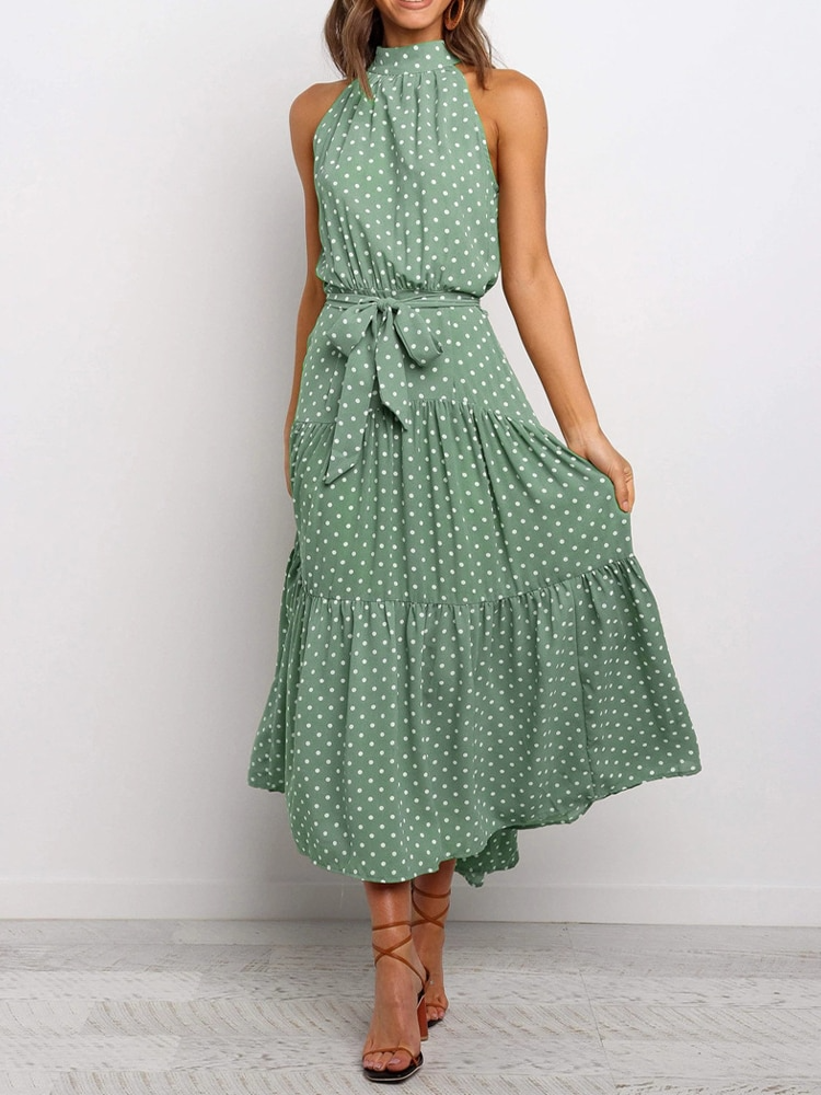 Summer Dress – Polka Dot Print Casual Dress for Women