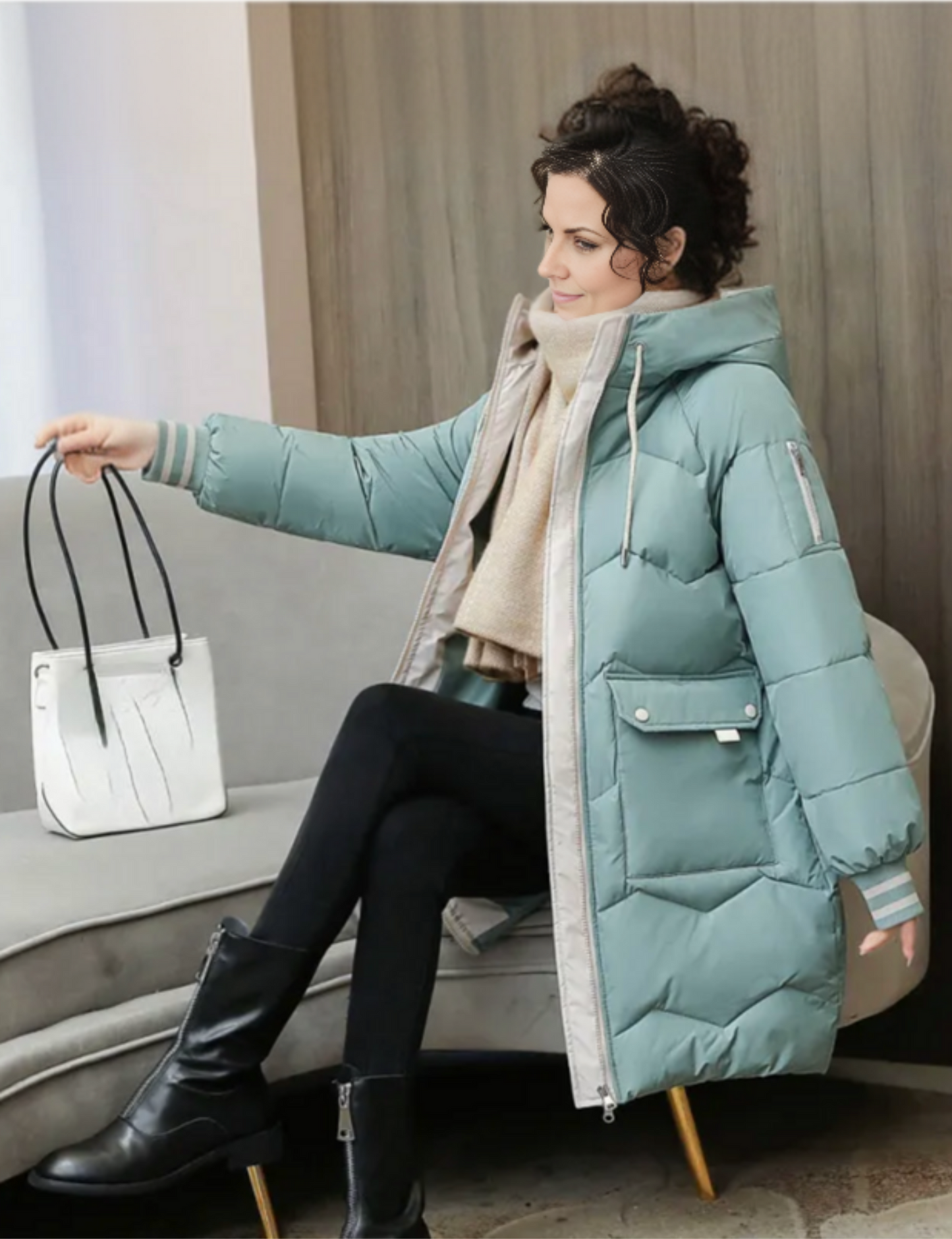 Long Puffer Jacket Women – Warm Stylish Winter Coat with Hood