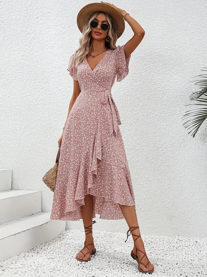 Summer Dress Women – Lightweight Floral Maxi Dress for Beach