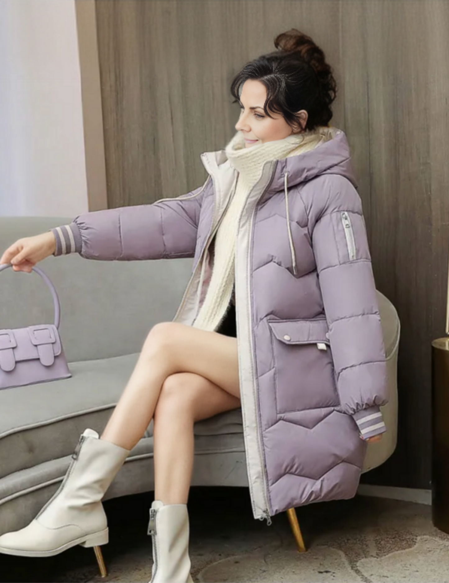 Long Puffer Jacket Women – Warm Stylish Winter Coat with Hood