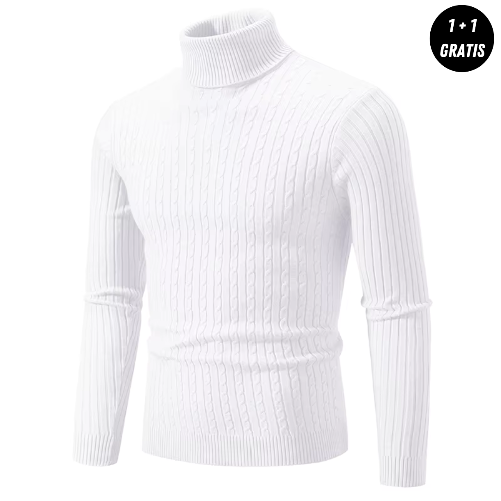 Warm Knit Sweater Women – Cozy Turtleneck Pullover for Winter