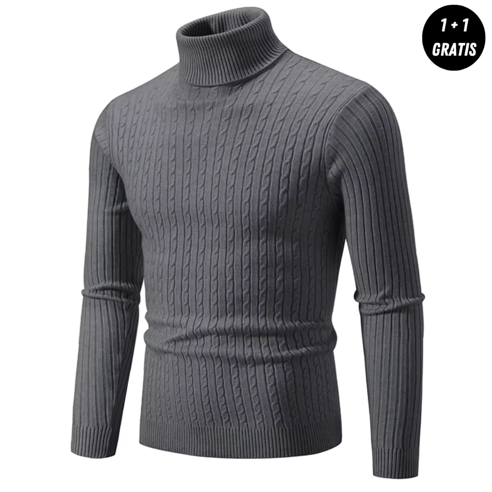 Warm Knit Sweater Women – Cozy Turtleneck Pullover for Winter