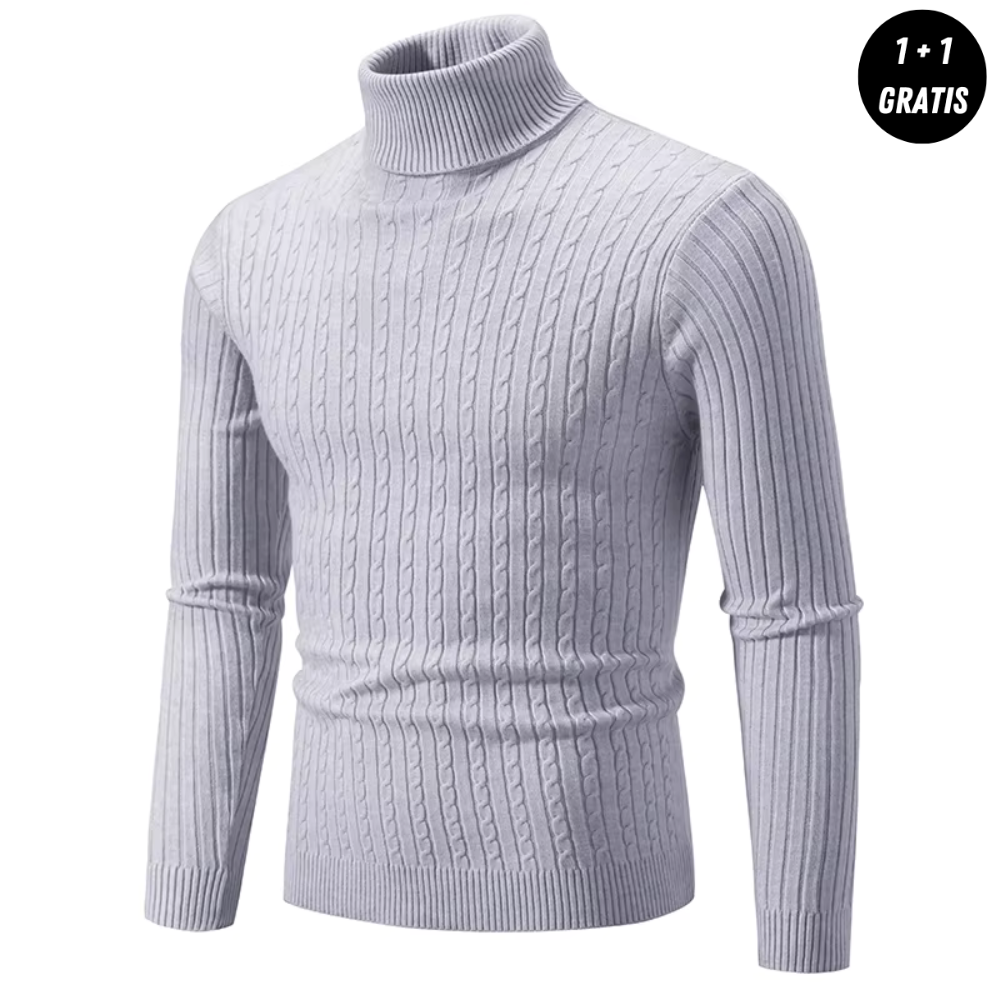 Warm Knit Sweater Women – Cozy Turtleneck Pullover for Winter