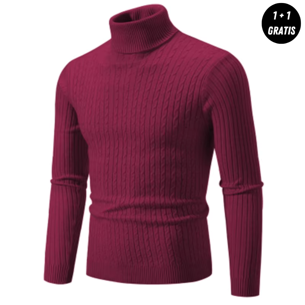 Warm Knit Sweater Women – Cozy Turtleneck Pullover for Winter