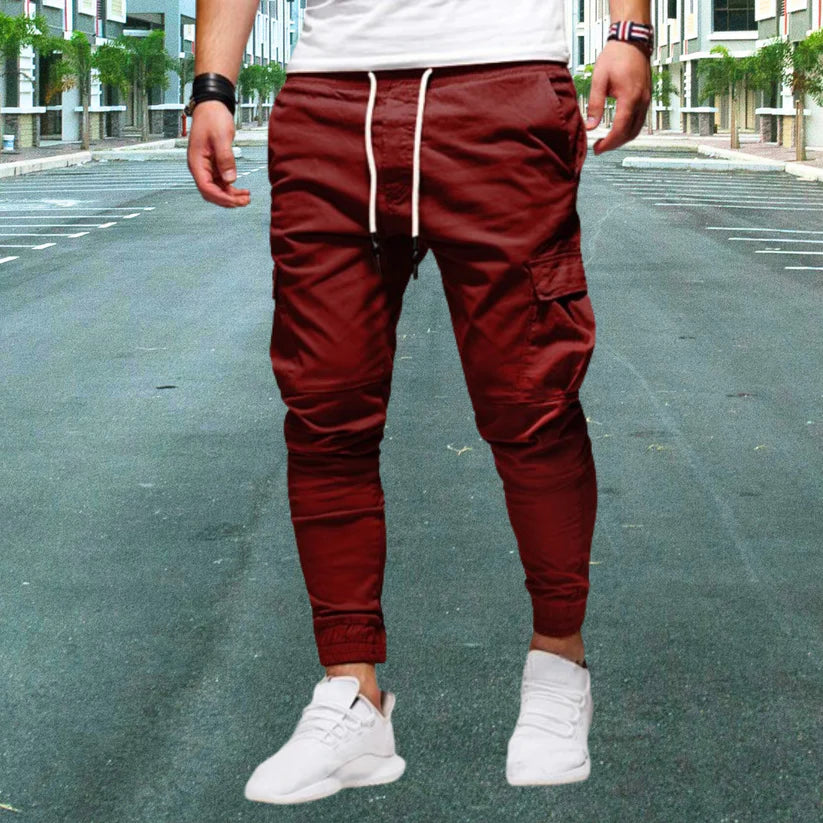 Men's Casual Pants – Comfortable Pants with Patch Pockets for Everyday Wear