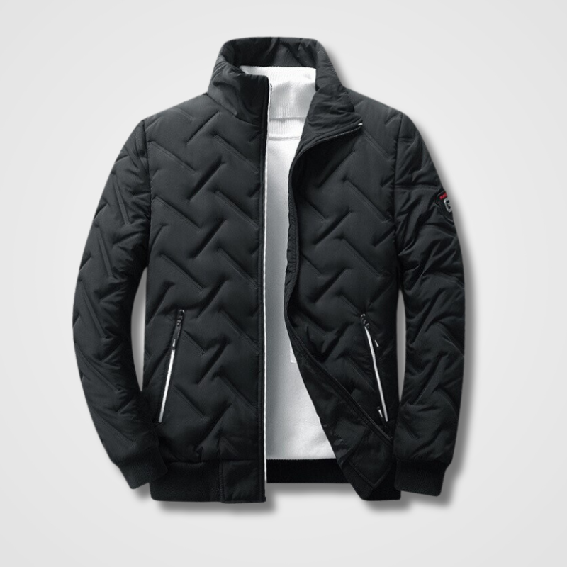 Quilted Jacket for Men – Stylish Warm Outerwear with Pockets