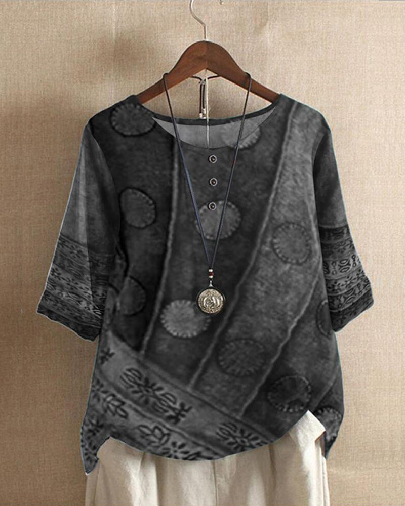 Boho Top Women – Relaxed Fit Lightweight Casual Blouse