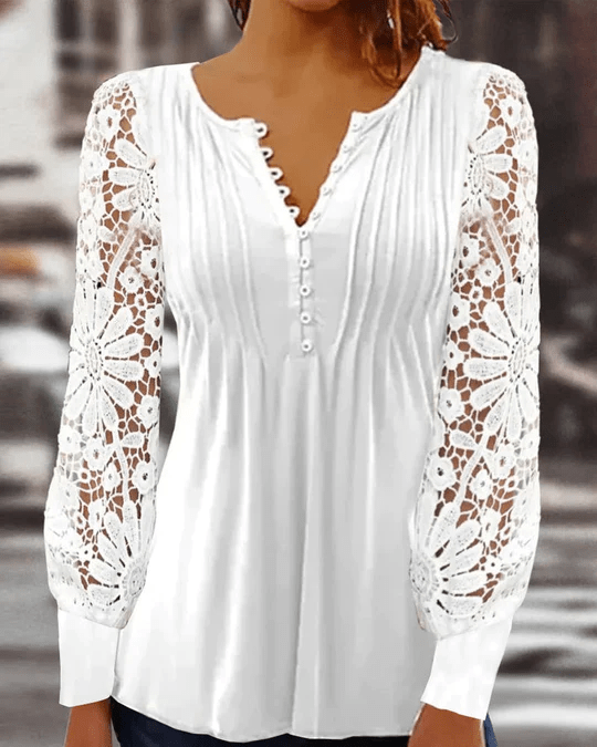 Elegant Long Sleeve Blouse – Chic Women's Top for Any Occasion