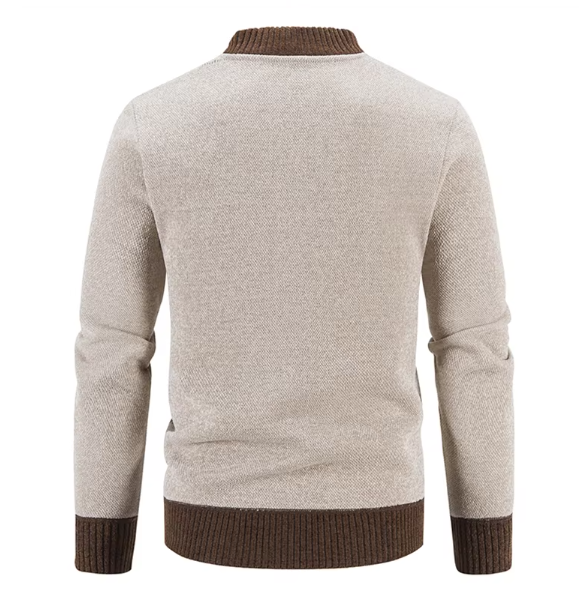 Men's Cardigan Zipper Knit – Stylish Warm Sweater for Casual Wear