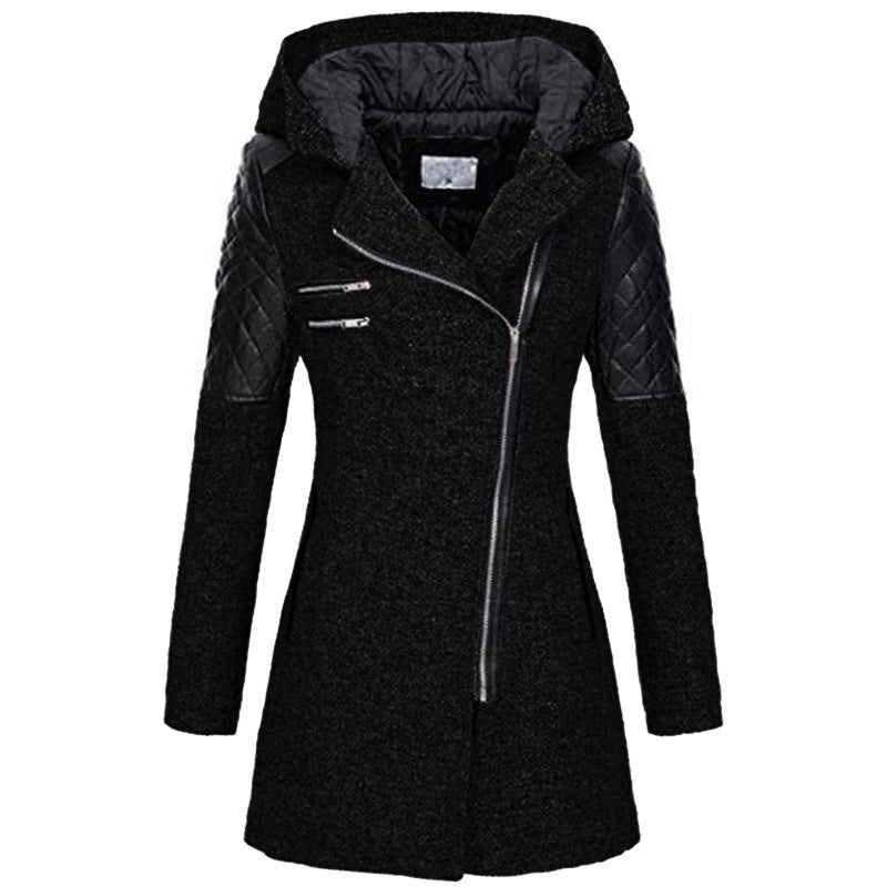 Winter Jacket Women – Stylish Warm Coat with Hood and Pockets