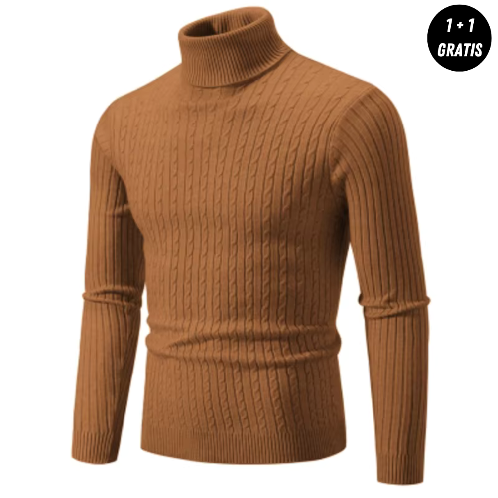 Warm Knit Sweater Women – Cozy Turtleneck Pullover for Winter