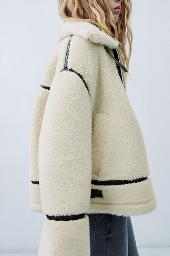 Autumn Coat Women – Cozy Teddy Jacket for Fall Fashion