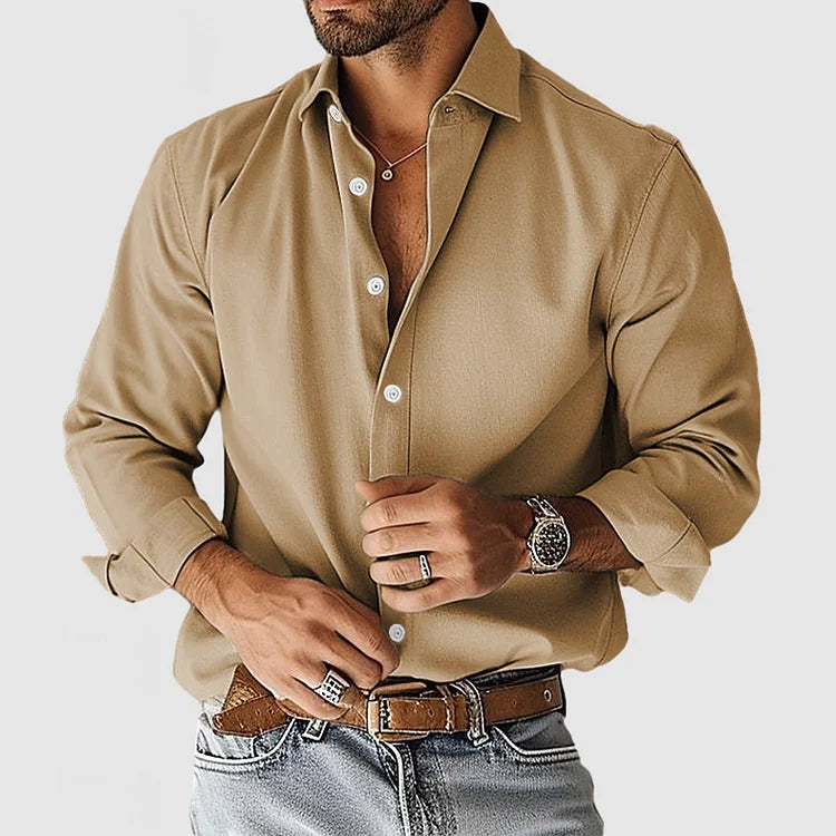 Men's Casual Shirt – Stylish Cotton Button-Up for Everyday Wear