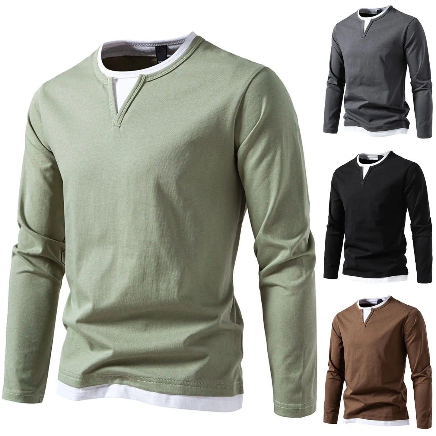 Long Sleeve Shirt for Men – Stylish Casual Top in Soft Fabric