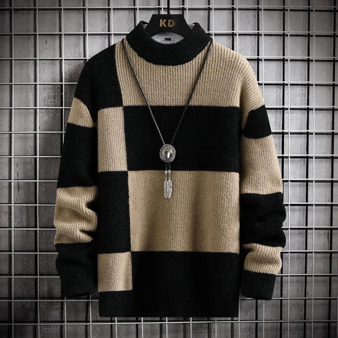 Monochrome Sweater Women – Stylish Knit Pullover for Casual Wear