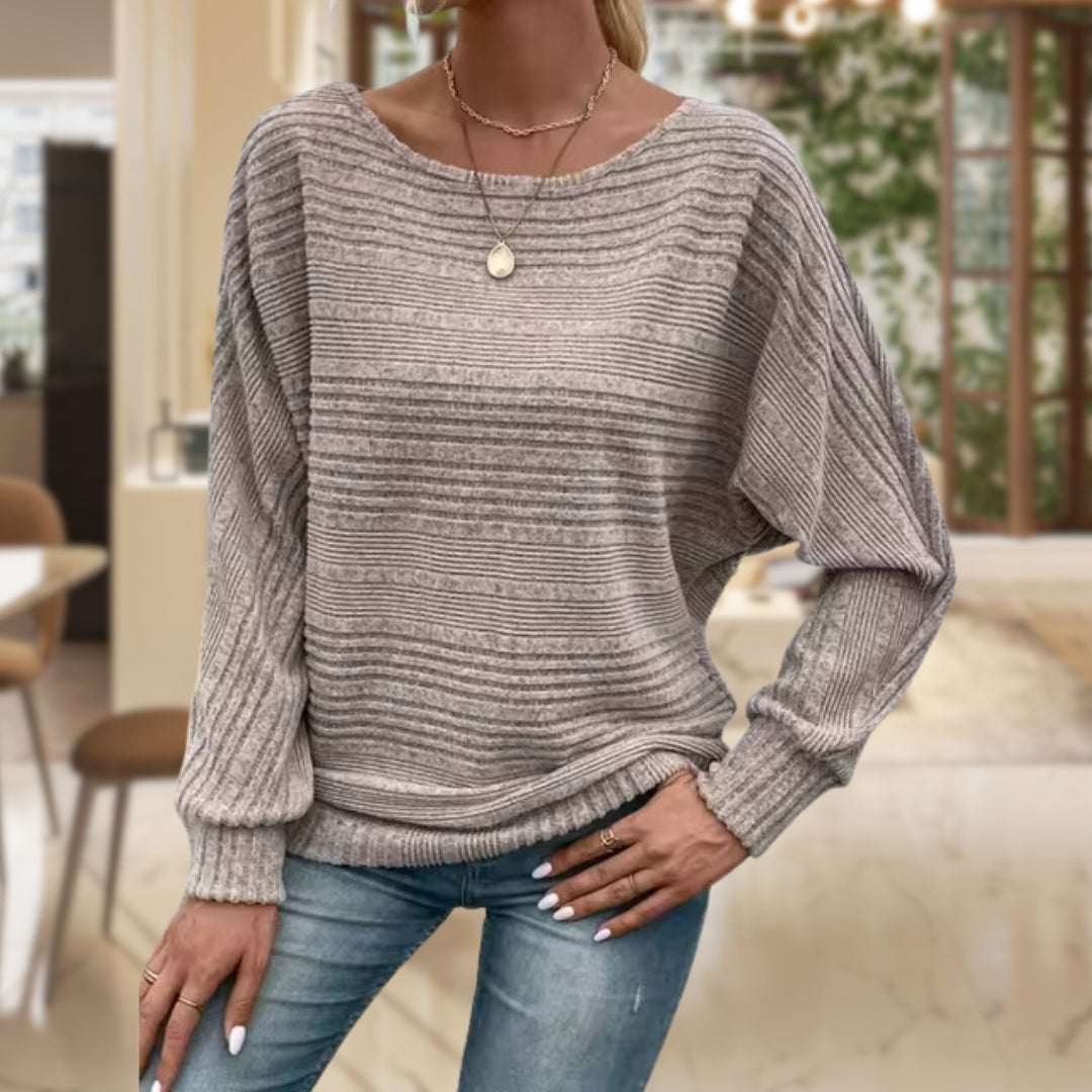 Women's Structured Sweater – Cozy Knit Pullover for Casual Wear