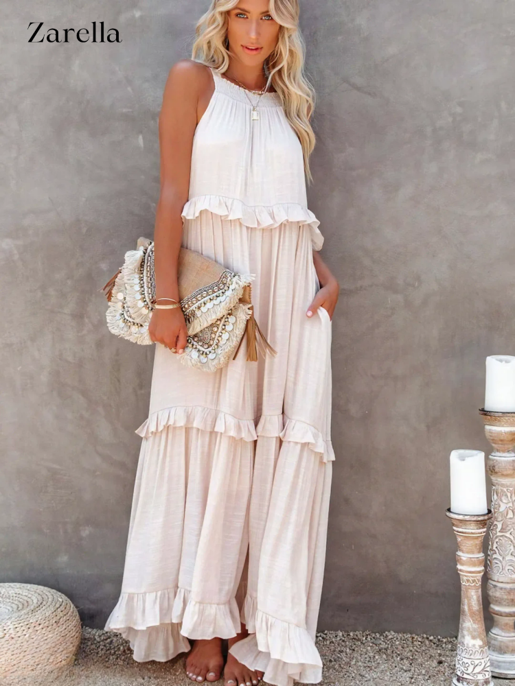 Maxi Dress Women – Casual Loose Long Dress for Summer