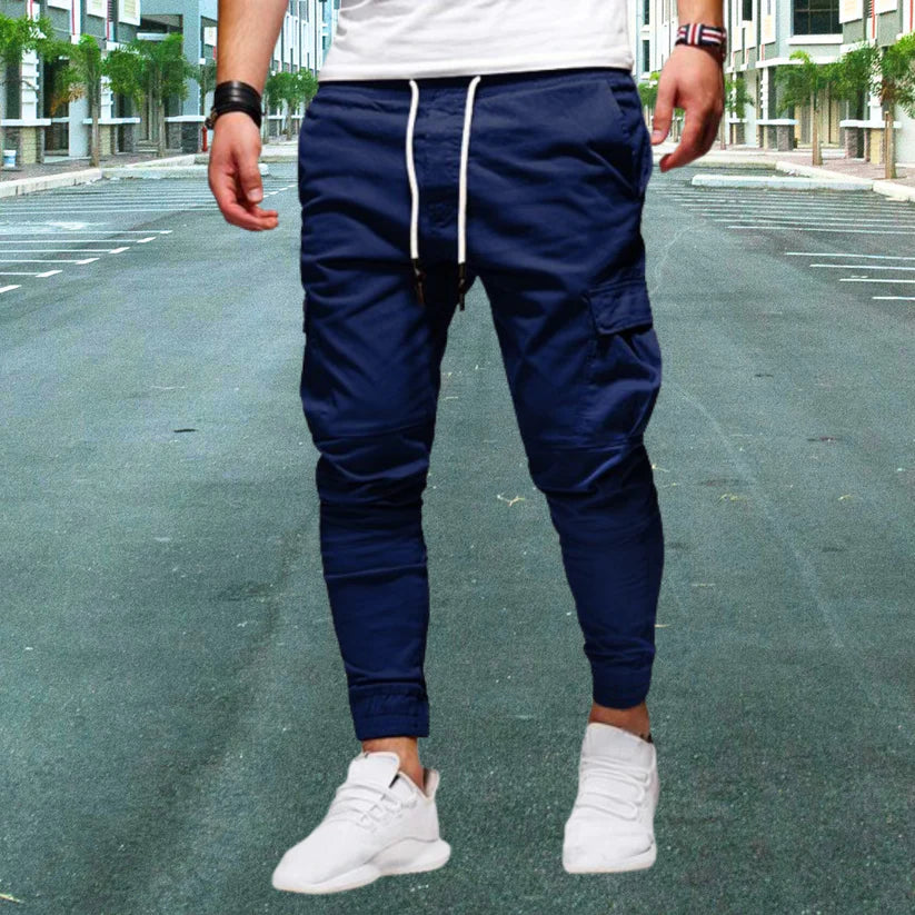 Men's Casual Pants – Comfortable Pants with Patch Pockets for Everyday Wear