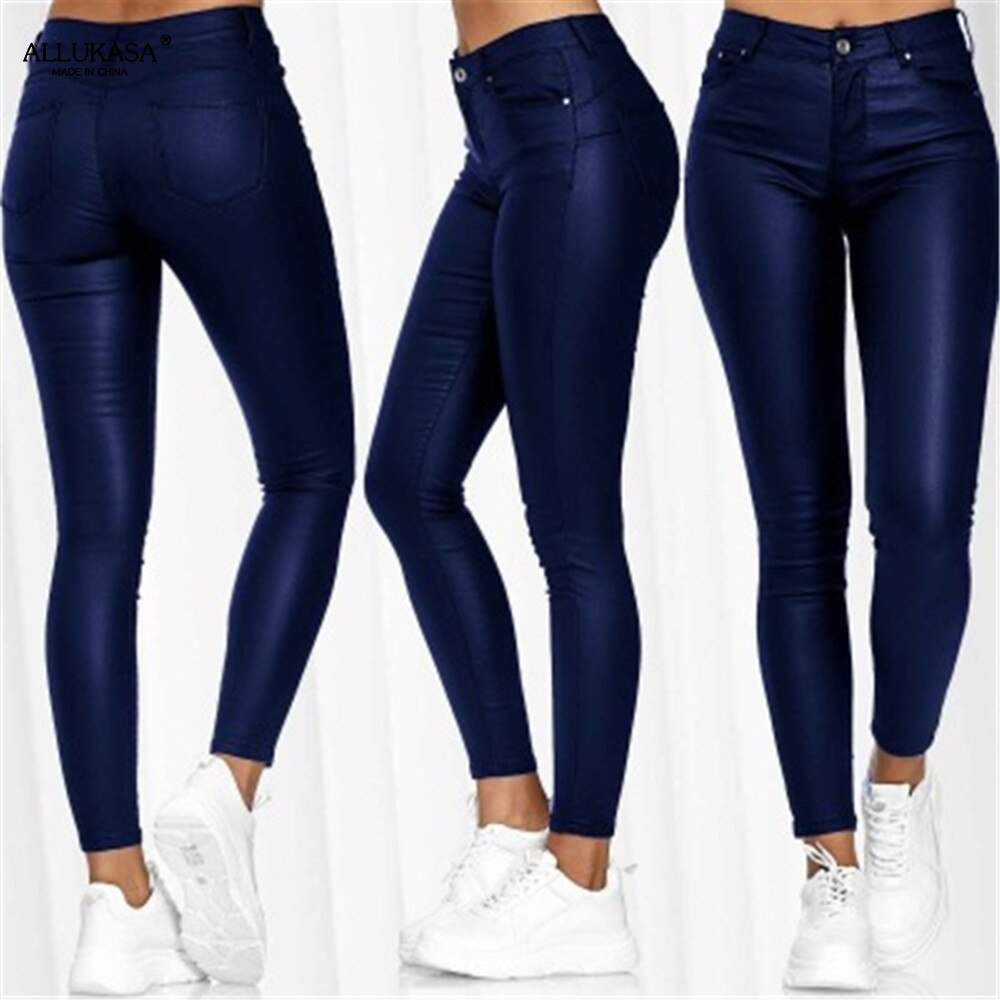 Leather Stretch Pants for Women – Slim Fit, Comfortable & Stylish