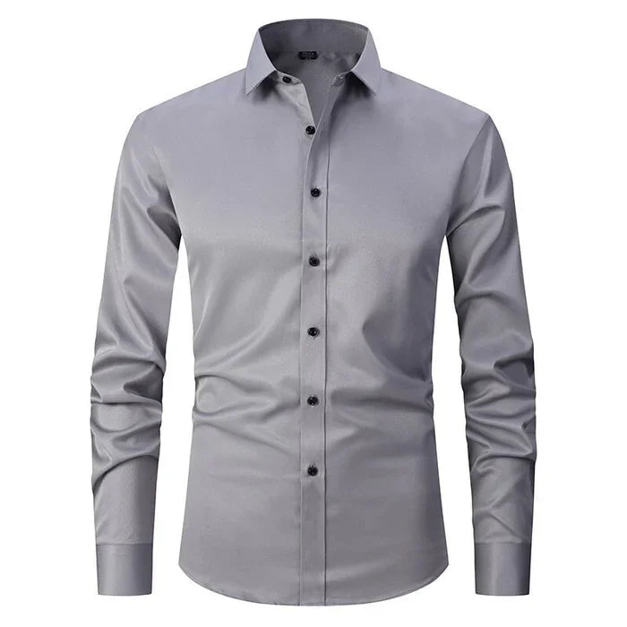 Men's Stretch Dress Shirt – Slim Fit, Comfortable Fabric for Business & Casual Wear