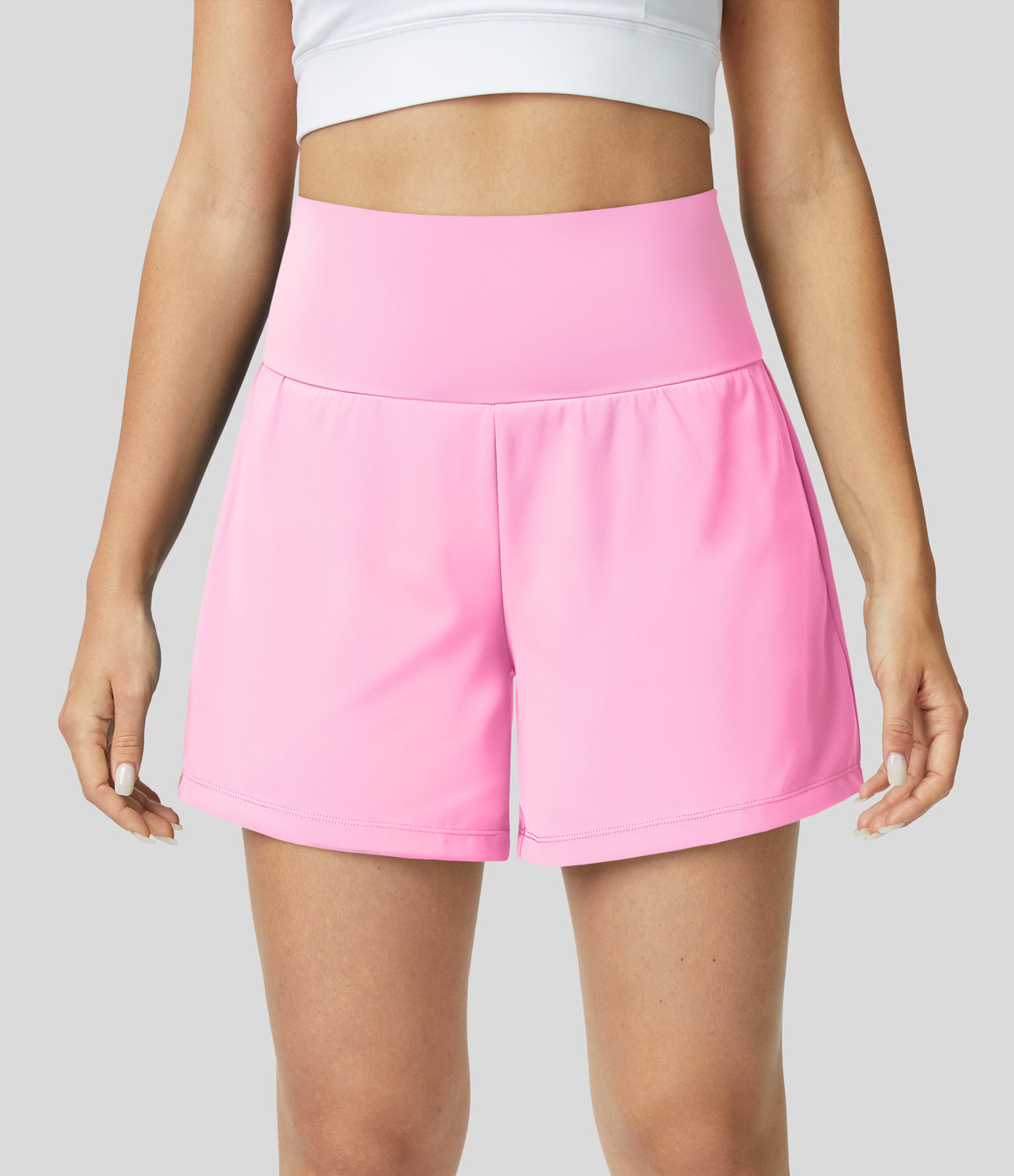 Yoga Shorts Women – High Waist 2-in-1 with Pockets