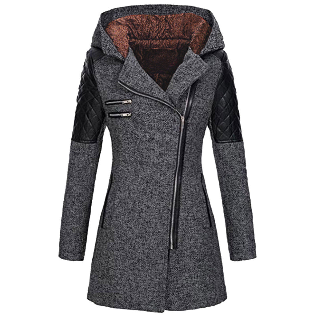 Winter Jacket Women – Stylish Warm Coat with Hood and Pockets