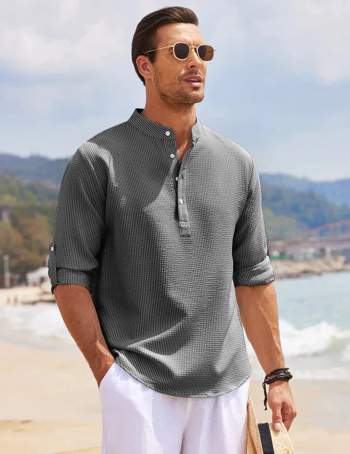 Men's Casual Shirt – Stylish Short Sleeve Cotton Top