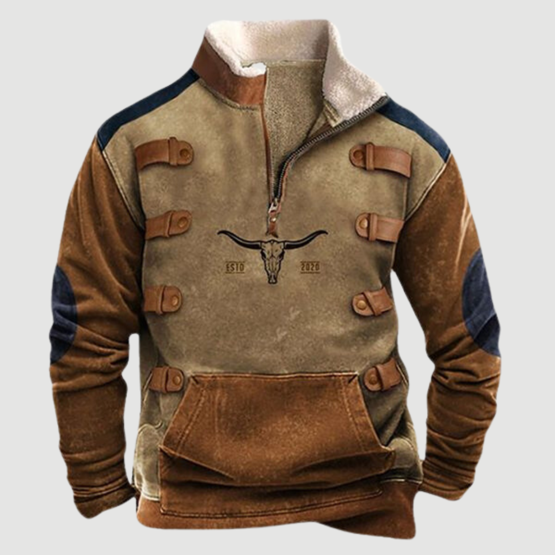 Vintage Fleece Jacket – Cozy Retro Outerwear for Men