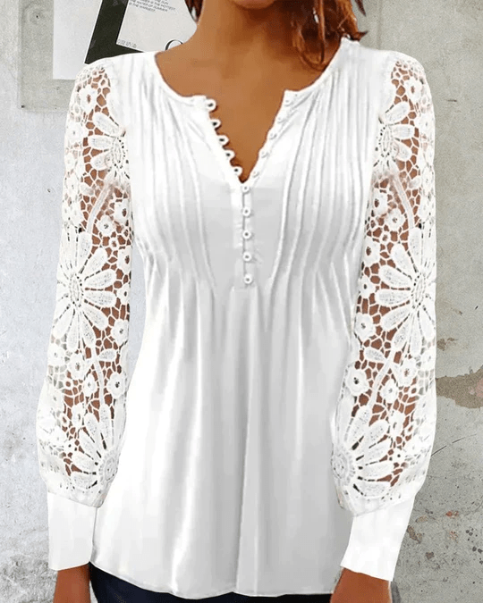 Elegant Long Sleeve Blouse – Chic Women's Top for Any Occasion